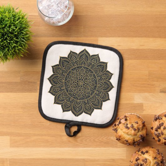 Mandala Topflappen (Oben Unten)