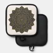 Mandala Topflappen (Vorderseite/Rückseite)