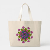 Mandala Tote Bag Jumbo Stoffbeutel (Rückseite)