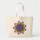 Mandala Tote Bag Jumbo Stoffbeutel (Vorne)