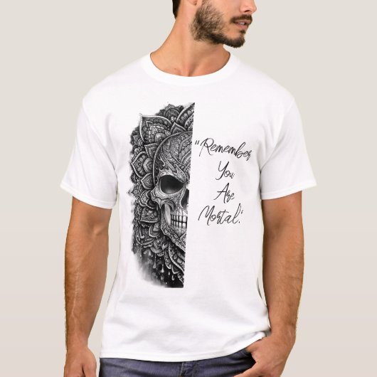 Mandala-Totenkopf T-Shirt (Vorderseite)