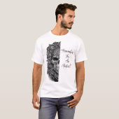Mandala-Totenkopf T-Shirt (Vorne ganz)