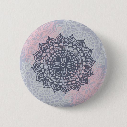 Mandala Tracery Ornament Button (Vorderseite)