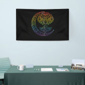 Mandala Tree of Life Tattoo Style Banner (Messeveranstaltung)