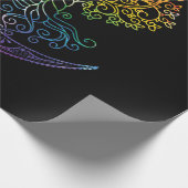 Mandala Tree of Life Tattoo Style Geschenkpapier (Ecke)
