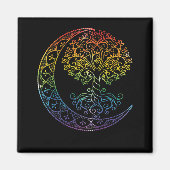 Mandala Tree of Life Tattoo Style Magnet (Vorne)