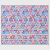 Mandala Triangle Pattern Geschenkpapier (Flach)