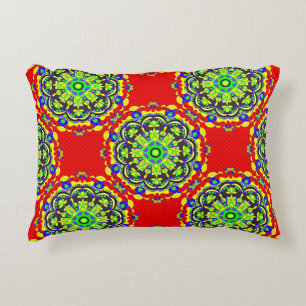 Mandala Tribal: Vintage nahtlose Illustration Dekokissen
