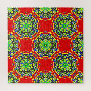 Mandala Tribal: Vintage Nahtlose Illustration Puzzle