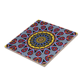 Mandala Trippy Retro Hippie Boho Chic Bohemisch Fliese