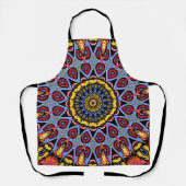 Mandala Trippy Retro Hippie Boho Chic Bohemisch Schürze (Vorderseite)
