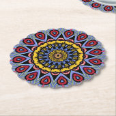 Mandala Trippy Retro Hippie Boho Chic Bohemisch Untersetzer (angewinkelt)
