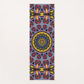 Mandala Trippy Retro Hippie Boho Chic Bohemisch Yogamatte (Vorderseite)