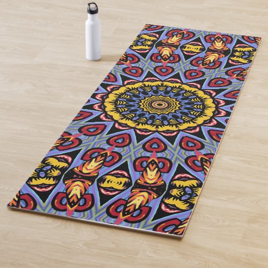 Mandala Trippy Retro Hippie Boho Chic Bohemisch Yogamatte (Beispiel)