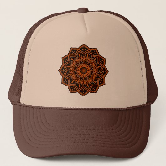 Mandala Trucker Hat Truckerkappe (Vorderseite)