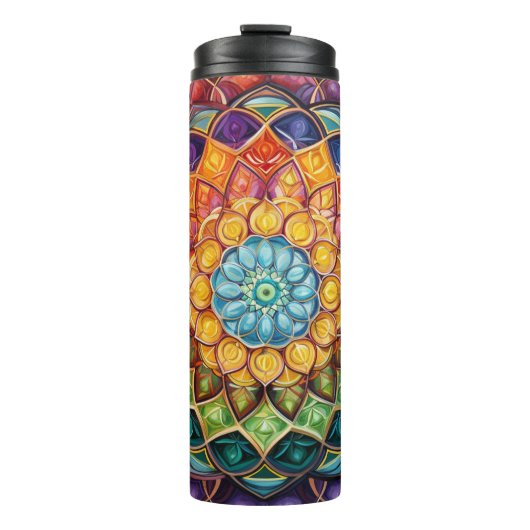 Mandala Tumbler Designs Thermosbecher (Vorderseite)