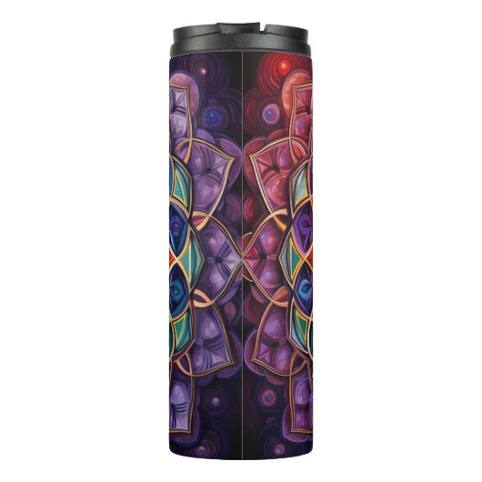 Mandala Tumbler Designs Thermosbecher (Rückseite)