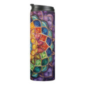 Mandala Tumbler Designs Thermosbecher (Nach rechts gedreht)