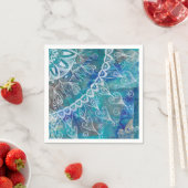 Mandala türkis und blau serviette (Beispiel)