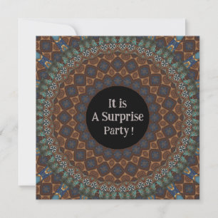 Mandala Überraschungsparty  Einladung