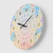 Mandala-Uhr Große Wanduhr (Winkel)