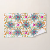 Mandala und Beige Muster Badhandtuch Set (Handtuch)