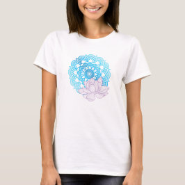 Mandala und Lotus T-Shirt