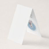 Mandala und Sitting Buddha geflochtene Visitenkart Visitenkarten (Rückseite)