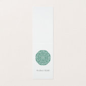 Mandala und Sitting Buddha geflochtene Visitenkart Visitenkarten (Außenseite Aufgefaltet)