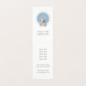 Mandala und Sitting Buddha geflochtene Visitenkart Visitenkarten (Innenseite Aufgefaltet)