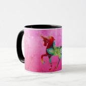 Mandala Unicorn Pink Magic Combo Tasse (Vorderseite Links)