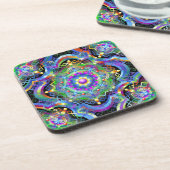 Mandala Universe Colors Getränkeuntersetzer (Linke Seite)