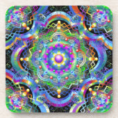 Mandala Universe Colors Getränkeuntersetzer (Vorderseite)