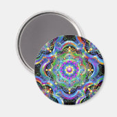 Mandala Universe Colors Magnet (Vorderseite/Rückseite)