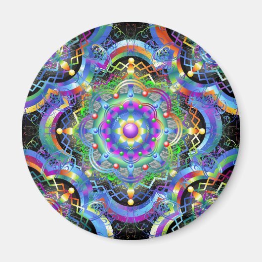 Mandala Universe Colors Magnet (Vorne)