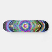 Mandala Universe Colors Skateboard (Horizontal)