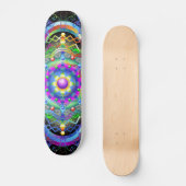 Mandala Universe Colors Skateboard (Vorderseite)