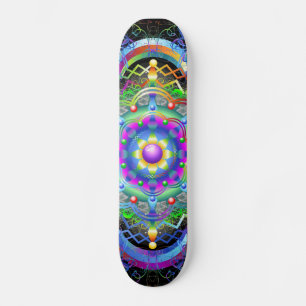 Mandala Universe Colors Skateboard