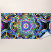Mandala Universe Colors Strandtuch (Vorderseite)