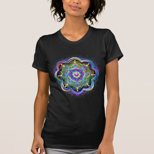 Mandala Universe Colors T-Shirt (Vorderseite)