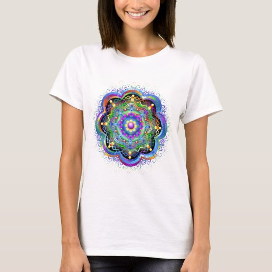 Mandala Universe Colors T-Shirt (Vorderseite)