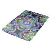 Mandala Universe Psychedelic Colors Badematte (Schrägansicht)
