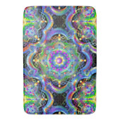 Mandala Universe Psychedelic Colors Badematte (Vorderseite Vertikal)