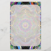 Mandala Universe Psychedelic Colors Briefpapier (Vorderseite)