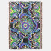 Mandala Universe Psychedelic Colors Decke (Vorderseite Vertikal)
