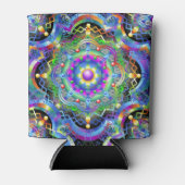 Mandala Universe Psychedelic Colors Dosenkühler (Vorderseite)