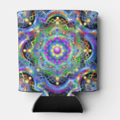 Mandala Universe Psychedelic Colors Dosenkühler (Rückseite)