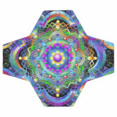 Mandala Universe Psychedelic Colors Fußball (Flach)