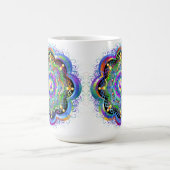 Mandala Universe Psychedelic Colors Kaffeetasse (Mittel)