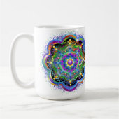 Mandala Universe Psychedelic Colors Kaffeetasse (Links)